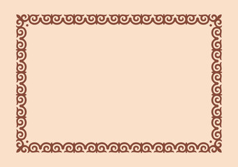 Vector ornamenrt of kazakh, Asian ethnic decorative vector 
 