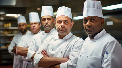 International team of chefs