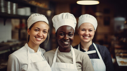 International team of chefs