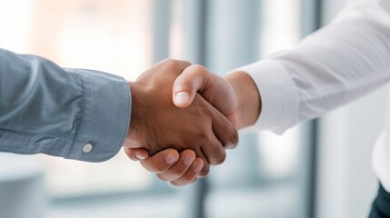 businessmen handshake in the office