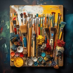 Fototapeta premium brushes for painting