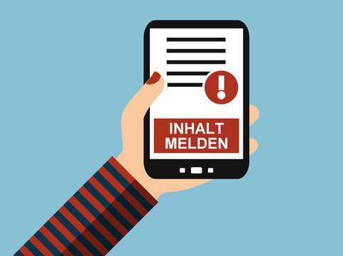 Inhalt melden mit dem Smartphone