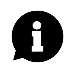information sign icon on white background