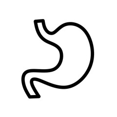 stomach icon vector with flat design