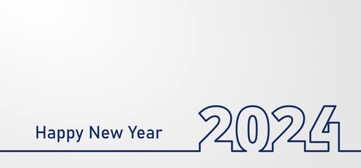 2024 Happy New Year banner