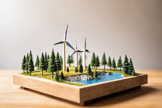Miniaturdarstellung eines Windparks