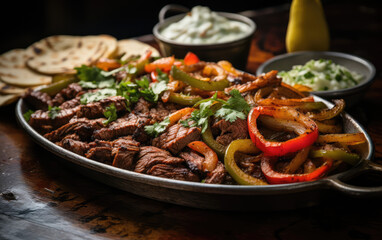 Fototapeta premium Iconic International Cuisine: Exploring World-Famous Dishes, AI