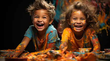 Colorful Mirth: The Playful Palette of Childhood