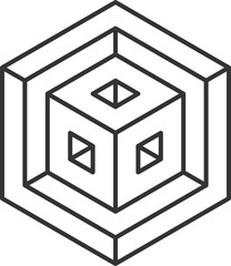 Technology logo line design. Logotype for digital company.