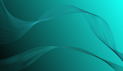 abstract background with glowing wave. Shiny moving lines design element. Futuristic technology concept.