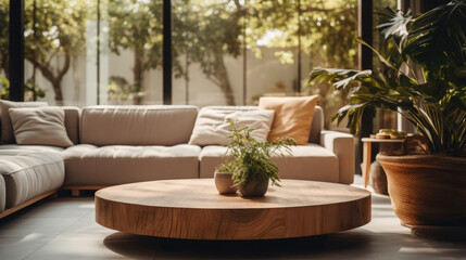 Modern, Lounge, Living room, Coffee table, Wooden, contemporary, Focus, AI, 