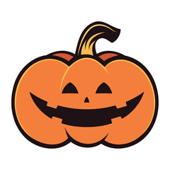 halloween pumpkin illustration isolated