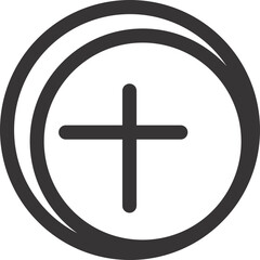 circle icon with different design inside 