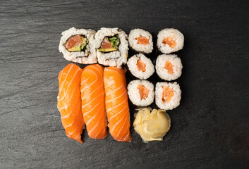 Sushi Set, Susi Rolls Lunch, Nori Maki, Nigiri Sushi Roll