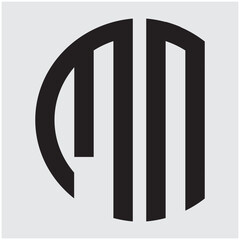 
letter M and N monogram logo.
