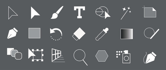 A set of tools for creating illustrations.