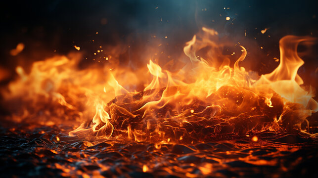 fire in the fire place HD 8K wallpaper Stock Photographic Image