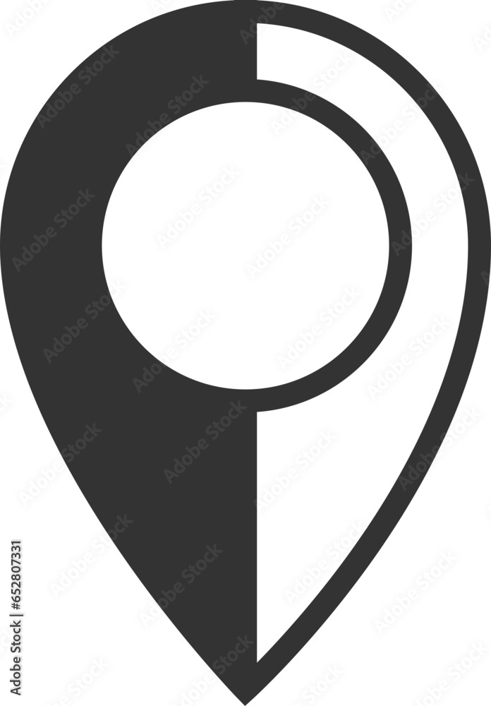 Poster map icons. marker pointer. pin location vector icon. gps navigation symbol.