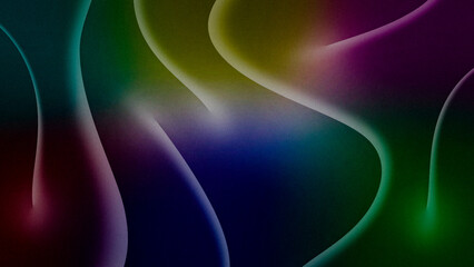 Waves and dunes, dark turquoise red yellow pink blue abstract gradient background. Wallpapers UHD 8k 4K. Grainy, noisy, rough texture. For desktop screen, website design, overlay, stencil, banner