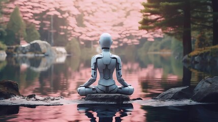 Harmony With Technology: An AI Robot And The Art Of Meditation
