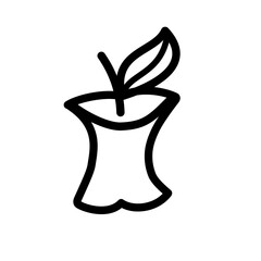 apple line icon