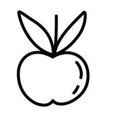 apple line icon