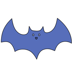 cute bat cartoon icon