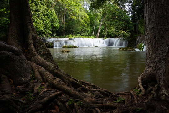 Chet Sao Noi Waterfall, Namtok Chet Sao Noi National Park, Saraburi, Thailand.