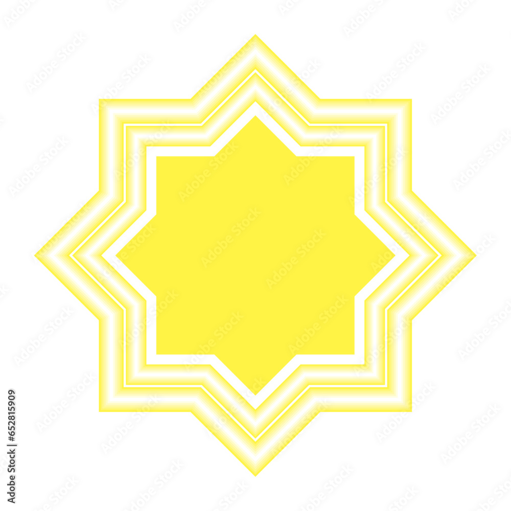 Poster islamic star blur style