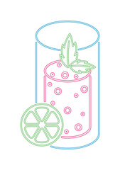 neon cocktail drink