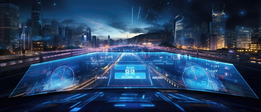 self driving, Head Up Display, autonomous car, Generative AI