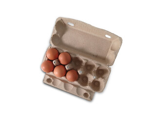 Eggs Packaging Design on white background.