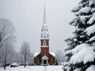 A Church In The Snow