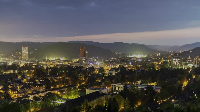 Winterthur beim eindunkeln 2