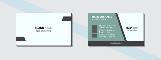  Business card template design colors.