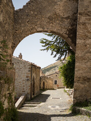 Dettagli in un piccolo borgo nell'entroterra abruzzese