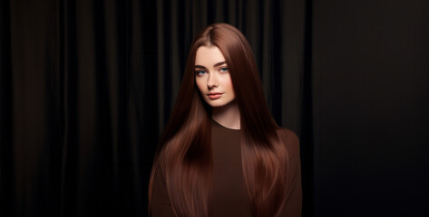 portrait of a woman, girl with long hair wallpaper