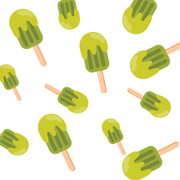 seamless background with moxito icecream