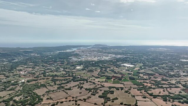 Menorca's green-gold countryside tapestry.
