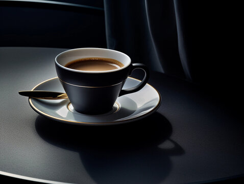 Tempting Coffee in a Stylish Restaurant Setting 3