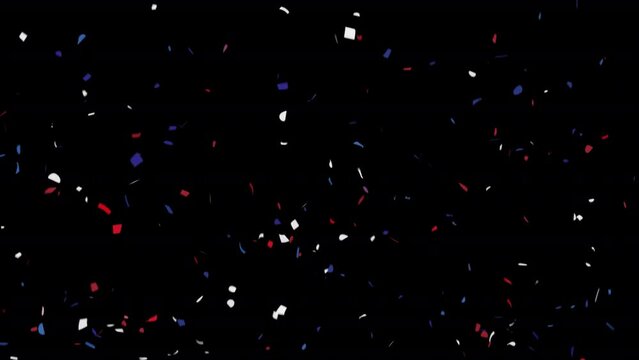 Confetti Particles. Explosion Confetti With Alpha Channel Prores 4444.