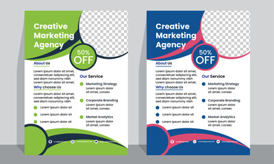 corporate business flyer template design,