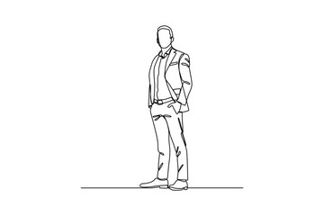 Net businessman, Businessman minimalist concept, Flat design concept of Businessman with different poses. Vector cartoon character design set. 