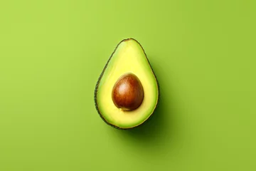 Poster avocado fruit on isolated background © Derry