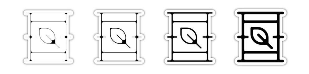 Pictogramme icones et symbole jerrican essence écologie 