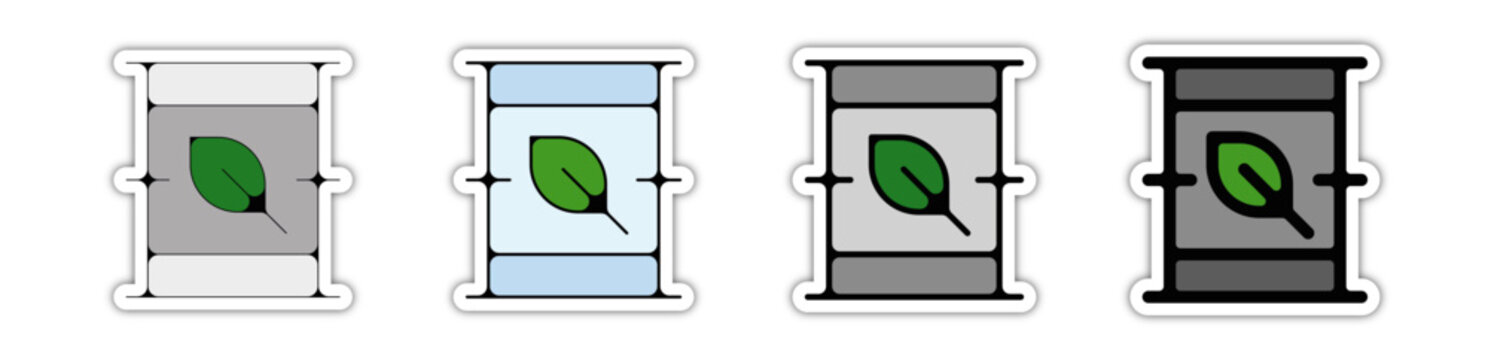 Pictogramme icones et symbole jerrican essence &eacute;cologie 