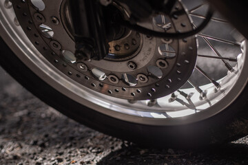 バイクのディスクブレーキ