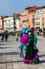 Disguised Couple, Venice Carnival