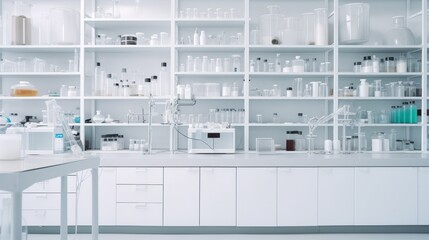 empty laboratory of modern scientific research,