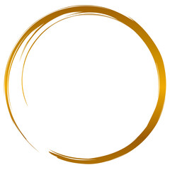 Aesthetic golden circle frame 